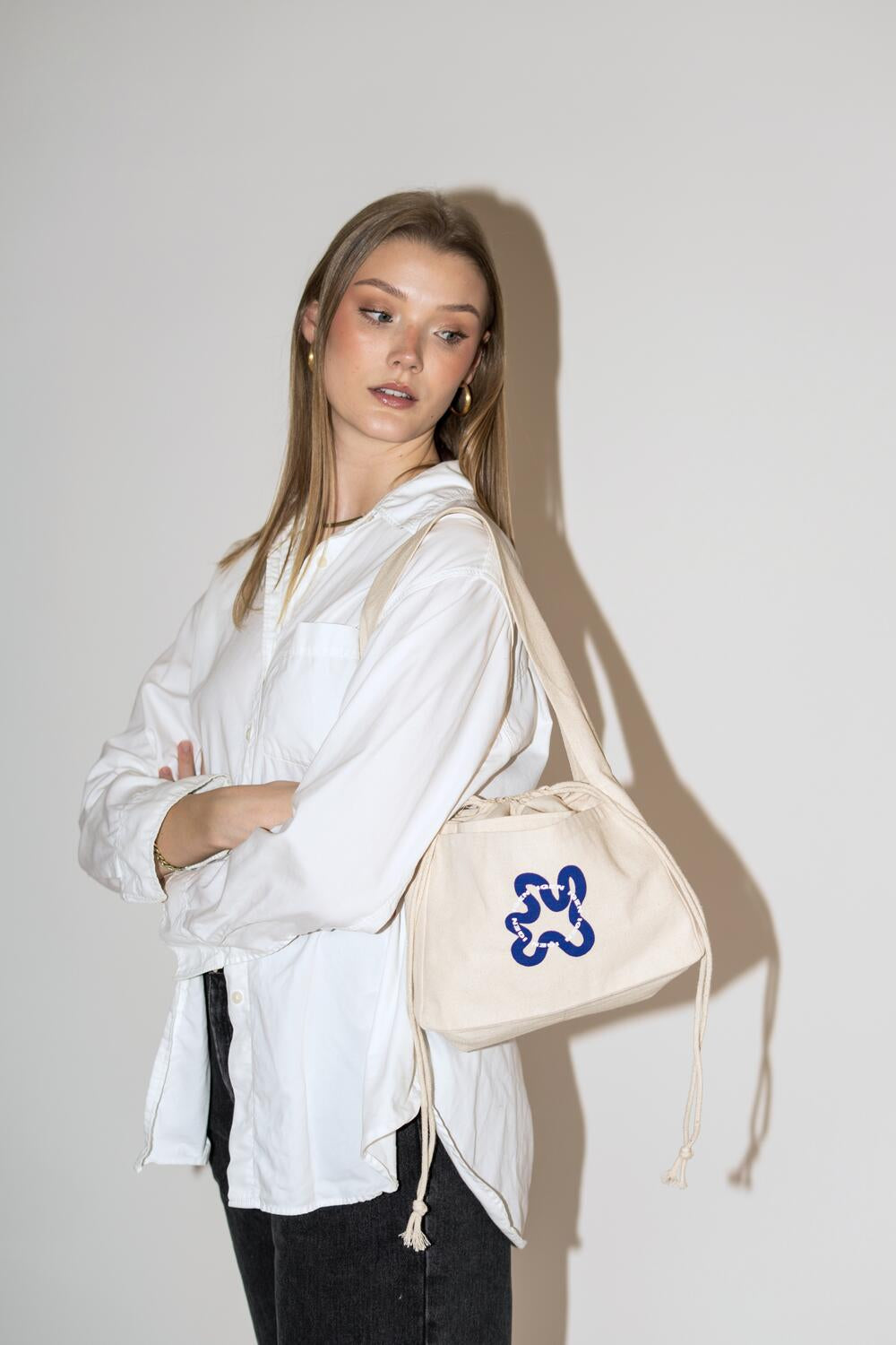 Mini shopper - blå